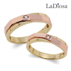 라디오사 18K 커플링 세트 G18B-0336RO 남녀한쌍