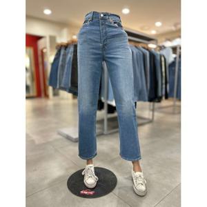 [리바이스]MARIO리바이스 여성 립케이지 스트레이트 앵클 여름청바지 (726930253)