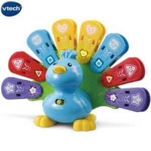 브이텍 러닝이모션 공작새 (V525803) 음악악기놀이 멜로디완구 사운드장난감 소리완구 감성발달장난감