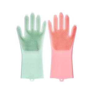 파미레 손끝모 실리콘장갑(2P) 수세미장갑 고무장갑
