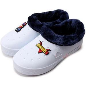 털신 로보트 태권V 겨울만능실내화 아동 학생 학교털실내화