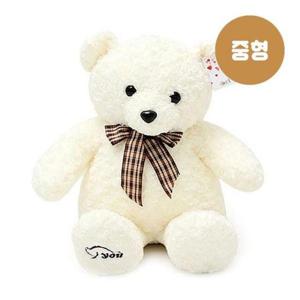 유치원생일선물 토토리본 곰인형 아이보리 중형 선물 곰돌이 53cm