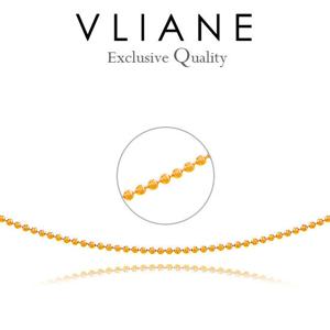 [브리앙] 18K 8각 컷팅 미러볼 목걸이 (금목걸이,골드체인)