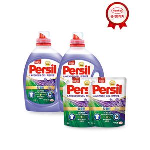 [헨켈]퍼실 딥클린 9중효소 파워젤/라벤더 2.7L 2개+1.8L 2개 (
