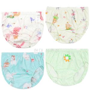 [오가닉맘] 아동 여아팬티 4종세트 (MJSUUP02S) FJSUUP02