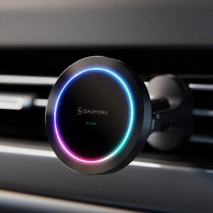 M 서클 맥세이프 차량용 고속 무선 충전 거치대 아이폰 갤럭시 핸드폰 휴대폰 충전기