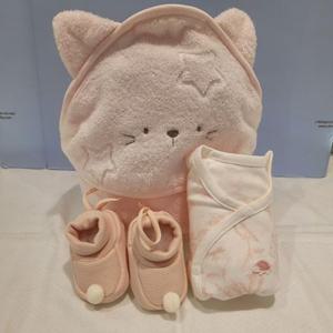 [쇼콜라] 쇼콜라 핑크코코트왈드덧신3종세트 (TNNXIB04XF)여아가을겨울임신출산선물 TNNXIB04XF