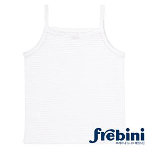 [브랜드없음]프레비니 순면 흰색 여 유아 아동 끈 나시 런닝 JHG