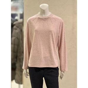 BL6132 세이브존01 레이어드 배색 기모 블라우스(2color) BL6132