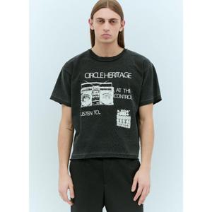 26 SS CIRCLE HERITAGE 남성 붐박스 티셔츠 che0155003blk