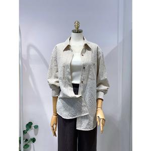 [올리브데올리브] 올리브데올리브 (OH5MB683) 소프트 시어서커 체크 셔츠 OH5MB683