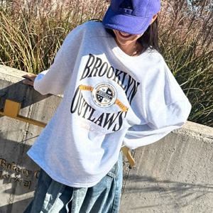 나야홍 / 아이우먼 기모아웃로우빅티셔츠 NMV844M512 빅사이즈