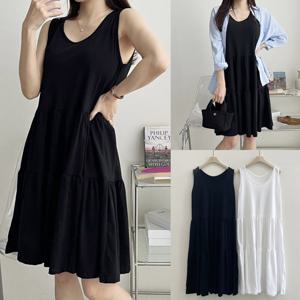 나야홍 / 위쉬몰 YY 이단티어드나시원피스(X073H601) 빅사이즈