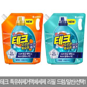 [엘지생활건강]테크 특유취제거 액체 리필 드럼/일반 선택1