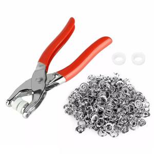 에코벨 만능 똑딱이 펜치 스냅 단추 150개 세트/똑딱착 펀치