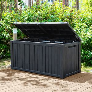 세이프 스토리지 야외 보관함 820리터(내부680) 데크박스 정원 창고 농기구 농막