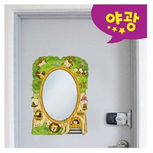 간편하게 붙이는거울 스티커 원숭이나무 MR-433