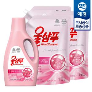 [애경] 울샴푸 오리지널 중성세제 1L x1개 +리필 1.5L x3개