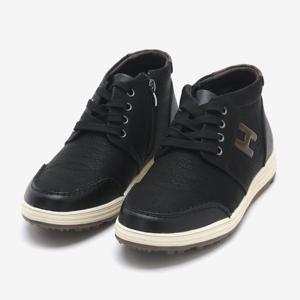 [파파브로]남자 로고 하이탑 가죽 운동화 WW-SE-HD7728-블랙