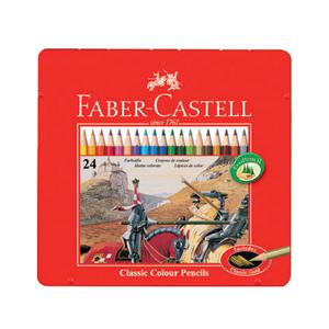 파버카스텔 일반 색연필 24색 틴케이스