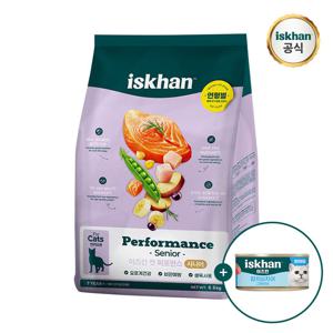 이즈칸 고양이사료 퍼포먼스 시니어 6.5kg+그레이비 캔 80g(랜덤)