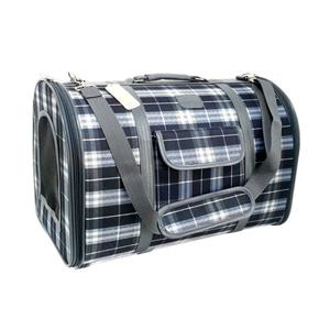 펫라인 신형 체크 이동가방(중) 하드타입 강아지외출