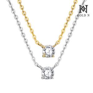 골드앤 14K 퓨리 1부 랩다이아몬드 목걸이 A타입