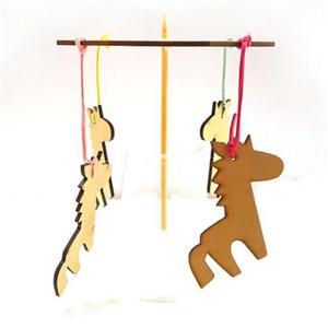 조립-회전목마 나무판 (꾸미기/색칠하기/그리기 재료)