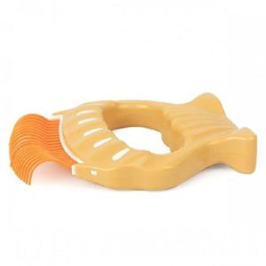 힐링타임 NH-373 반려동물 효자빗 A3 오렌지 장모용1P