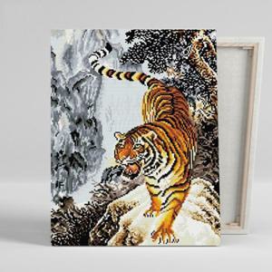 보석십자수 명화 풍경 맹호도 40x50