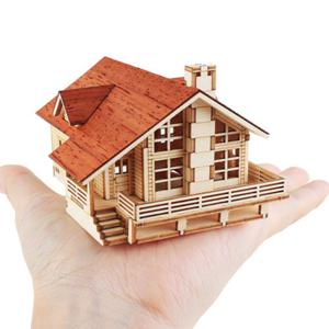 DIY 나무 모형 조립 키트 미니 스토리 하우스 YM-563