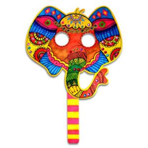 코끼리 무도 손잡이가면 만들기