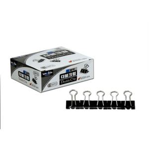 화신 더블 크립 흑색 소 19mm 50개 집게 미니집게 핀집게 미니클립 사무용클립 사무클립 악어클립