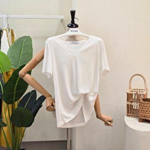 [포커스]FM5D9TS5144_썸머 데일리 브이넥 티셔츠