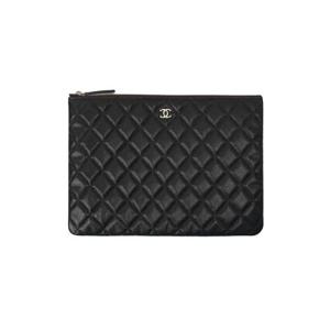 샤넬 클래식 미디움 케이스 그레인드 카프스킨   골드 메탈 블랙 A82545-B01481-C3906