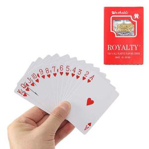 로얄 트럼프 카드 플라스틱 포커 포카 플레잉카드