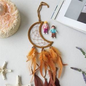 반달드림캐쳐 반달 드림캐쳐 컬러랜덤 핸드메이드 벽장식 홈데코