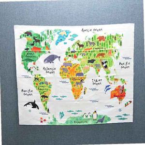 벽걸이 세계지도 동물