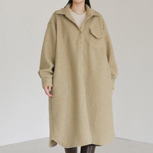 나야홍 / 아이우먼 곱슬빅포켓카라롱남방 WBV777M601 빅사이즈