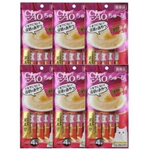 고양이입양 이나바 SC 142 챠오츄르 닭가슴살+새우 4px6개