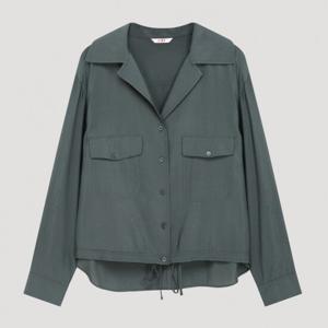 [리스트]루즈핏 스트링 오픈 카라 셔츠 TWWSTP72030