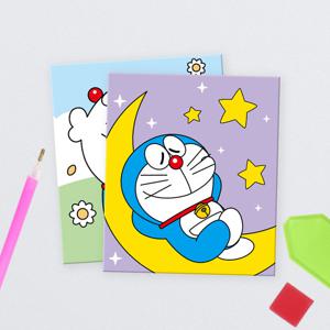 DIY 보석십자수 데코 스티커 도라에몽 멋진하루 9.5x11