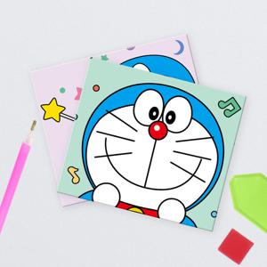 DIY 보석십자수 데코 스티커 도라에몽 행복 9.5x11