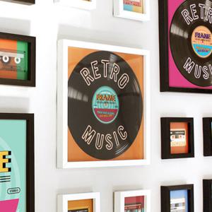 [A.MONO] 프레임믹스 뉴트로 뮤직 5P세트(LP액자1+인스타액자4)