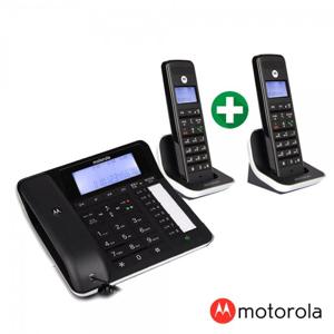 모토로라유무선전화기C7201A 1대+증설1대 블랙/자동응답/녹음