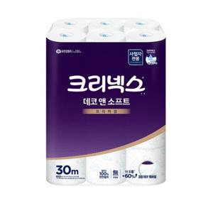 유한킴벌리 데코 소프트 무향 3겹 (24롤X30M)