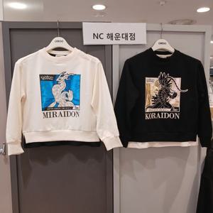 [오후]코라이돈~미라이돈~포켓몬스터 호일 스웨트셔츠 OHMA2423C