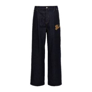 오프화이트 배기 테이퍼드 진 OMYA185S24DEN0014522 4522