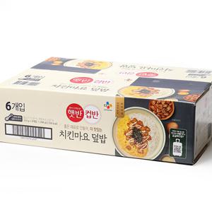[CJ]햇반 컵반 치킨마요 덮밥 233g x 6개 / 즉석밥 컵밥
