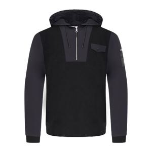 [까스텔바작] 남성 후드 하이브리드 반집업 니트_BGDSSW001BK